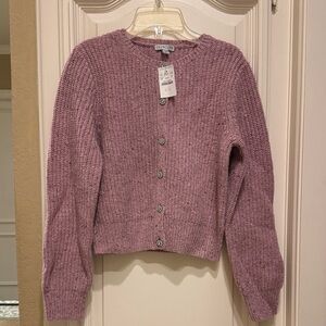NWT J. Crew Crewcuts Lavender Button-Up Cardigan